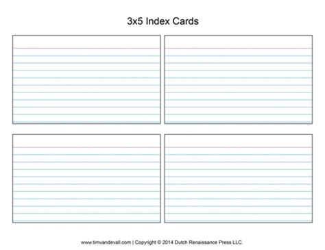 5x7 index card